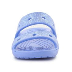 Crocs Pantofle modré 38 EU Classic Glitter Sandal Kids