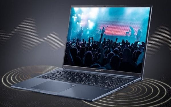 notebook Asus VivoBook 16X M1603QA-MB321W laptop WUXGA rozlíšenie SSD M.2 PCIe NVMe tenký rámček procesor AMD Ryzen 7 5800H AMD Radeon Graphics integrovaná grafická karta výkon práca zábava 2023