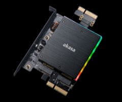 Akasa duální RGB adaptér M.2 SSD do PCIe x4 (AK-PCCM2P-04)