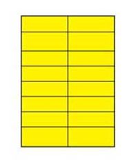 Agipa Barevné etikety 105x37mm APLI A4 100 listů žlutá