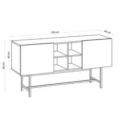 ASIR GROUP ASIR Skříňka FLORY dub sapphire