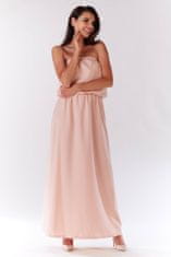 Infinite You Dámské maxi šaty Elizabeth pudrová růžová XL