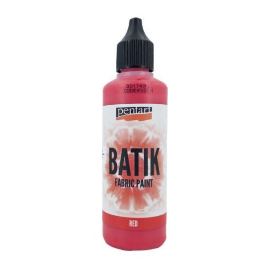 Pentart Barva na batikování tekutá 80ml červená,