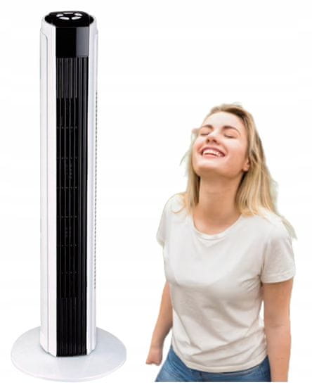 Volteno Sloupový ventilátor trubice bílá 45W