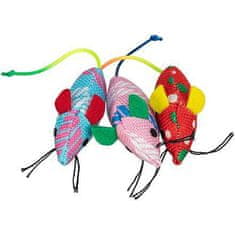 Trixie Myška tkaná s catnipem, 7 cm, různé barvy,
