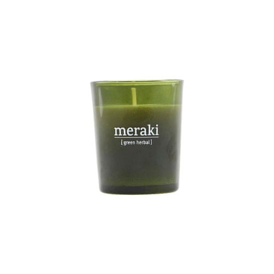 Meraki , Vonná svíčka Green herbal 308150051