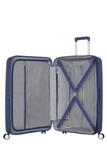 American Tourister Cestovní kufr Soundbox 77cm Tmavě modrý Midnight Navy rozšiřitelný