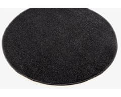Vopi Kusový koberec Eton černý 78 kruh 57x57 (průměr) kruh