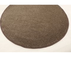 Vopi Kusový koberec Eton hnědý 97 kruh 57x57 (průměr) kruh