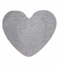 Vopi Kusový koberec Eton šedý srdce 100x120 srdce