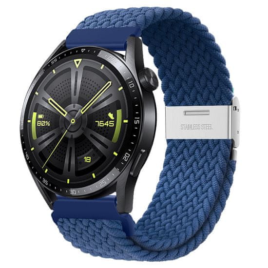 BStrap Elastic Nylon 2 řemínek na Huawei Watch GT/GT2 46mm, cold blue