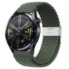 BStrap Elastic Nylon 2 řemínek na Garmin Vivoactive 3, olive green