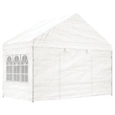 Vidaxl Altán se střechou bílý 4,46 x 4,08 x 3,22 m polyethylen