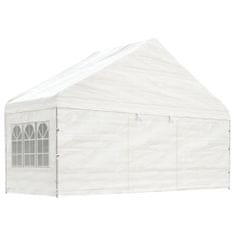 Vidaxl Altán se střechou bílý 5,88 x 2,23 x 3,75 m polyethylen