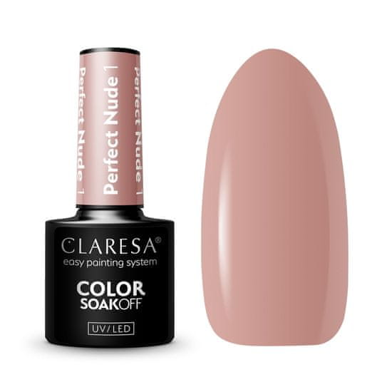 Claresa CLARESA PERFECT NUDE 1 HYBRIDNÍ LAK NA NEHTY -5G