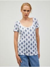Orsay Modro-bílé vzorované tričko ORSAY S