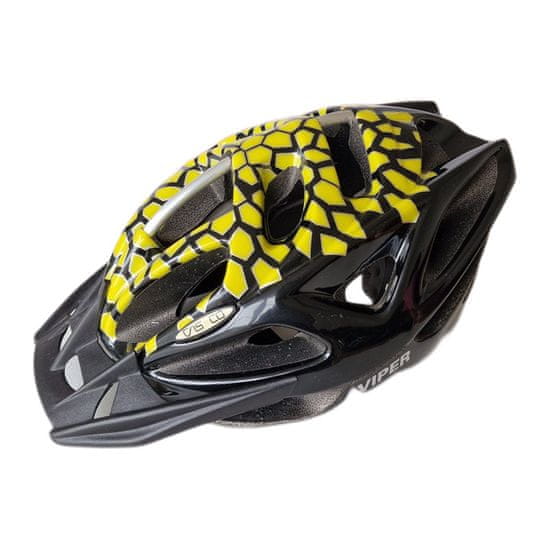 CASCO Viper černo-žluté kostky, vel. M 52-57cm