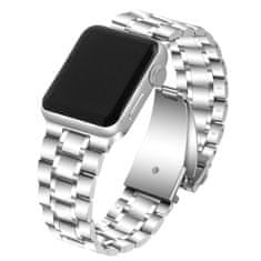 X-Site Řemínek pro Apple watch kovový Exquisite 42/44/45/49mm stříbrný
