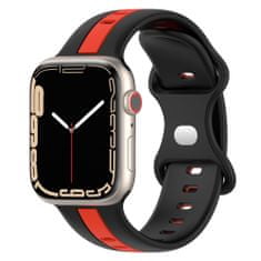 X-Site Řemínek pro Apple watch silikonový 38/40/41mm černočervený