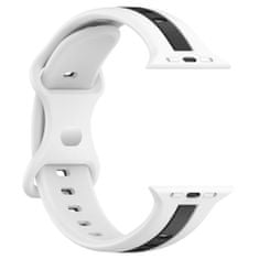 X-Site Řemínek pro Apple watch silikonový 38/40/41mm bíločerný