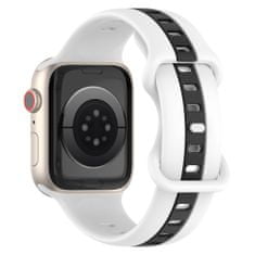 X-Site Řemínek pro Apple watch silikonový 38/40/41mm bíločerný