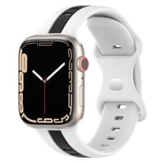 X-Site Řemínek pro Apple watch silikonový 38/40/41mm bíločerný