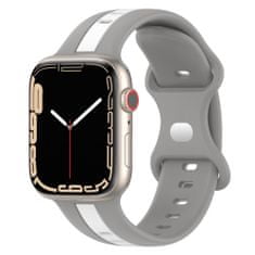 X-Site Řemínek pro Apple watch silikonový 38/40/41mm šedobílý