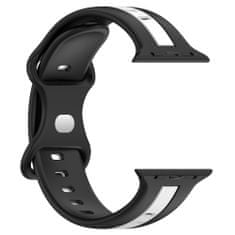 X-Site Řemínek pro Apple watch silikonový 38/40/41mm černobílý