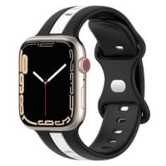 X-Site Řemínek pro Apple watch silikonový 38/40/41mm černobílý