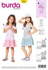 Burda Střih Burda 9341 - Dětské tričkové šaty, tílkové šaty