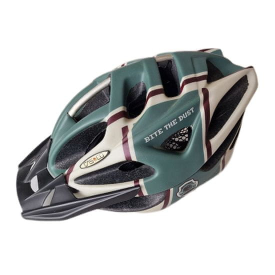 CASCO Viper MX retro olivově-krémová matná, vel. L 58-62cm