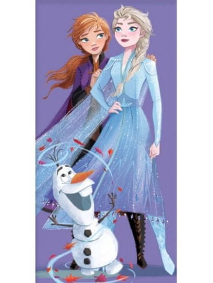 Carbotex Dětská bavlněná osuška Ledové království - Frozen - Elsa a Anna