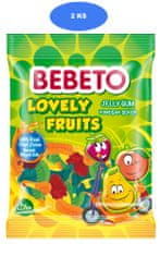 Bebeto  želé bonbóny Lovely Fruits 80g (2 ks)