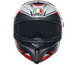 AGV Helma na moto K5S MULTI MPLK PLASMA BLACK/GREY/RED vel. XL