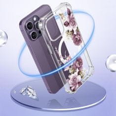 Tech-protect Magmood MagSafe kryt na iPhone 14, spring floral