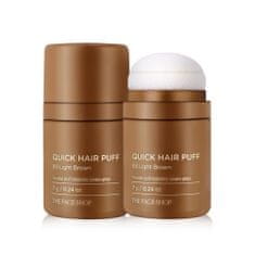 The Face Shop THE FACE SHOP Barevný pudr na vlasy Quick Hair Puff - 03 Light Brown