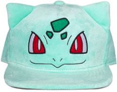 CurePink Kšiltovka Pokémon: Bulbasaur s ušima (nastavitelná)