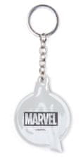 CurePink Přívěsek na klíče Marvel|Avengers: Logo (5 x 6 cm)