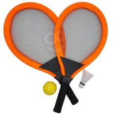 WOOPIE WOOPIE Velké tenisové rakety Badminton pro děti Set + Shuttle Ball