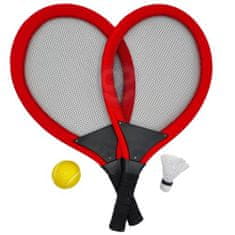 WOOPIE WOOPIE Velké tenisové rakety Badminton pro děti Set + Shuttle Ball