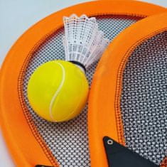 WOOPIE WOOPIE Velké tenisové rakety Badminton pro děti Set + Shuttle Ball