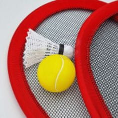 WOOPIE WOOPIE Velké tenisové rakety Badminton pro děti Set + Shuttle Ball