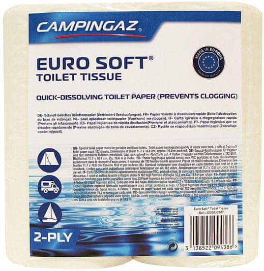 Campingaz Papír toaletní EURO SOFT pro chem.toalety (4ks)