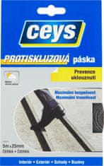 Ceys Páska protiskluzová 25mmx5m ČER TACKCEYS