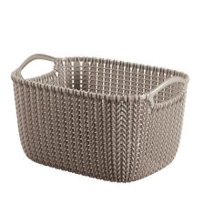 Curver Košík KNIT plastový hnědý 30x22x17cm 8l "S"