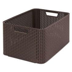 Curver box úložný RATTAN 43,6x33x23cm (L), STYLE2, PH HN