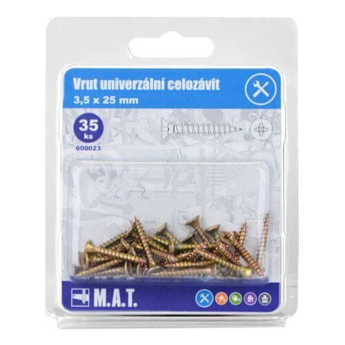 M.A.T. Group vrut un.celozávit 3,5x 25mm ZZ (35ks)