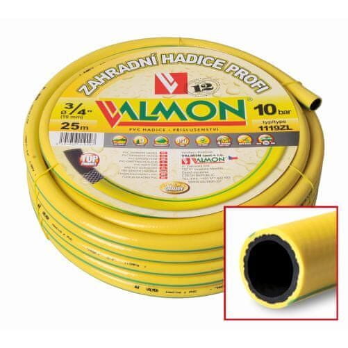 Valmon Hadice PROFI 1119 1/2" (50m), neprůhledná žlutá