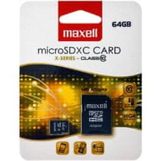 Maxell MicroSDXC 64GB CL10 + adpt 854988