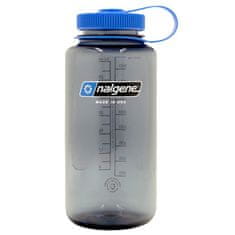 Nalgene Láhev Nalgene Wide Mouth 1000 ml Sustain Grey with Blue Cap